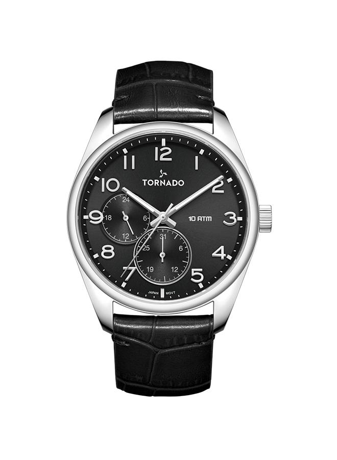 تورنيدو ساعة جلد طبيعي رجالي متعددة الوظائف ٤٢.٥ مم - Image 1