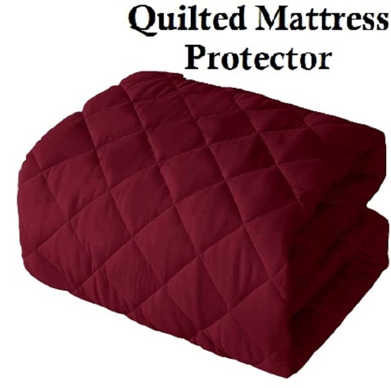 A CUBE LUXURY SOLUTIONS A Cube Luxury Solutions Waterproof 260 GSM Quilted Cotton Mattress ProtectorCover Bed Protector King Size 78X72 65 x 6 Feet  - Image 3