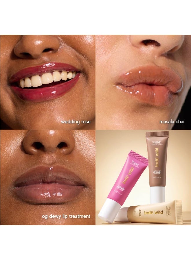 indē wild Dewy Lip Balm | Hydrating & Plumping | Lasts 8+ hours | Nude & Non-Sticky | With Natural Desi Ghee, Peptides, Hyaluronic Acid & Shea Butter | Korean Formulation|Pack 3 |5ml Each - Image 4