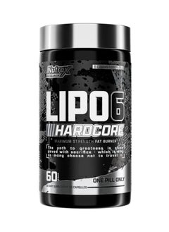 Nutrex Research Lipo6 Hardcore Support Fat Loss - 60 serving  - Image 1