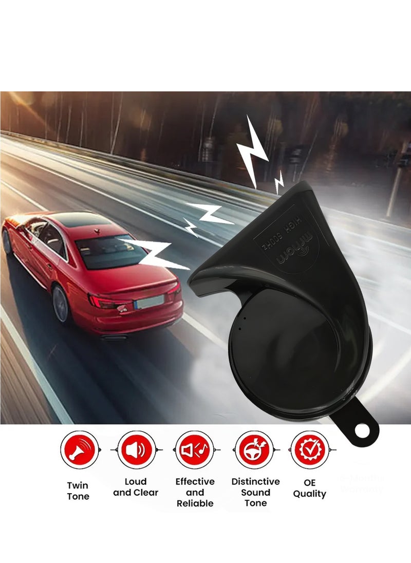 Generic MrHorn MR-80-002 Snail Horn Set 12V Twin Tone 400Hz 500Hz 115-118dB Loud Car Horn High Power Durable Sound Signal for Vehicle Safety  - Image 3