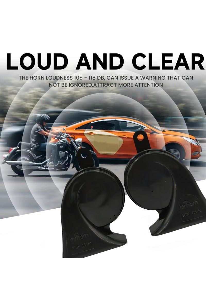 Generic MrHorn MR-80-002 Snail Horn Set 12V Twin Tone 400Hz 500Hz 115-118dB Loud Car Horn High Power Durable Sound Signal for Vehicle Safety  - Image 5