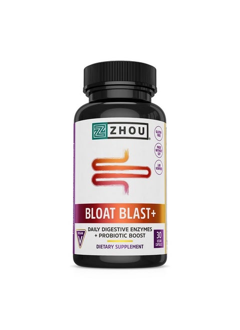 Bloat Blast+ Digestive Enzymes With Probiotics Bloating Relief For Women And Men Reduce Water Retention And Improve Digestive Health Vegan Non Gmo Gluten Free 30 Servings