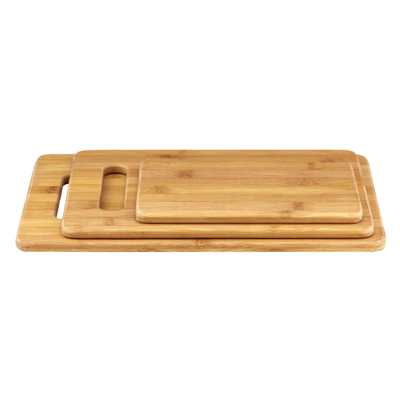 Totally Bamboo 3-Piece Bamboo Cutting Board Set – Reversible Kitchen Boards for Chopping, Cheese & Serving | Durable, Eco-Friendly Wood Cutting Boards - Image 4