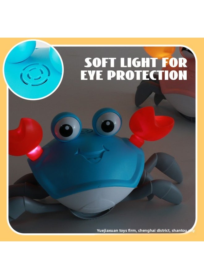 Remote Control Electric Induction Crab 2.4G Anti-interference With Sound And Light Charging Crawling Children's Baby Remote Control Toys-Color:Pull Crab-Green  - Image 5