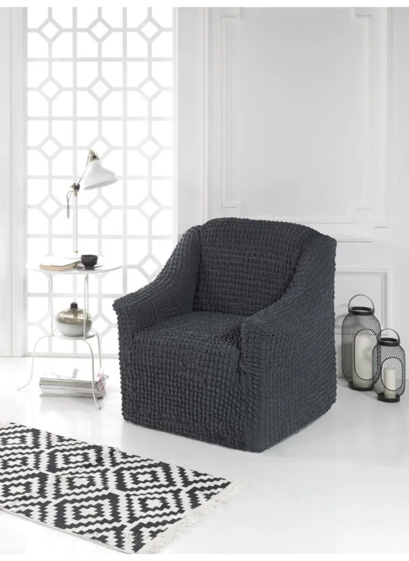 Elgeyar Bürümcük Armchair Sofa Full Length Bürümcük Single Antiracite