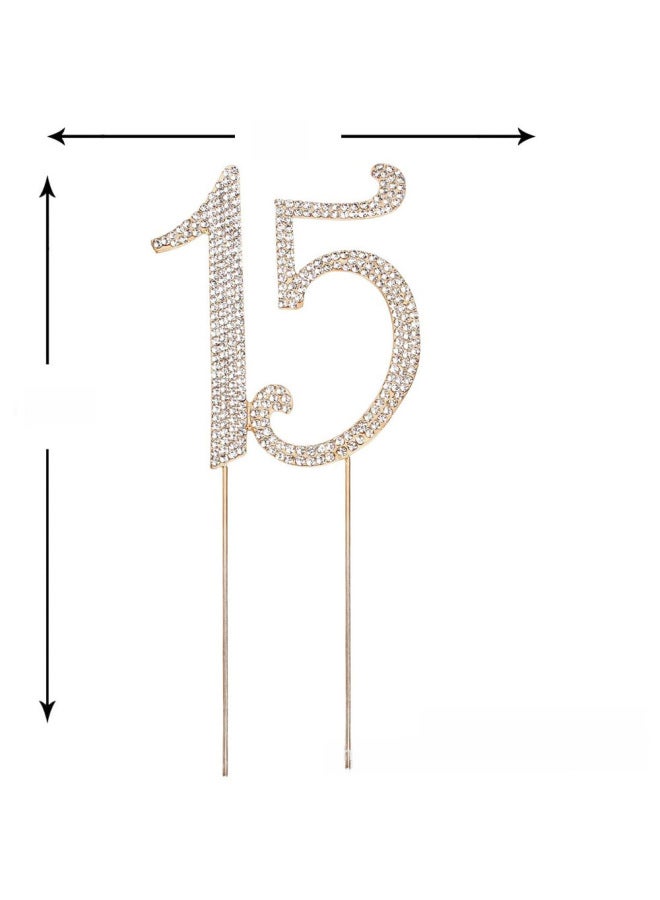 Spin Wedding Cake Insert Card Wedding Anniversary Wedding Cake Accessories Large Numbers 15,16,25,60 - Image 2