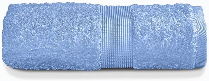 Premium Hotel Quality Bath Towel 100% Cotton Made in Egypt, Soft Quick Drying and Highly Absorbent (70x140 cm) - Light Blue - Image 1
