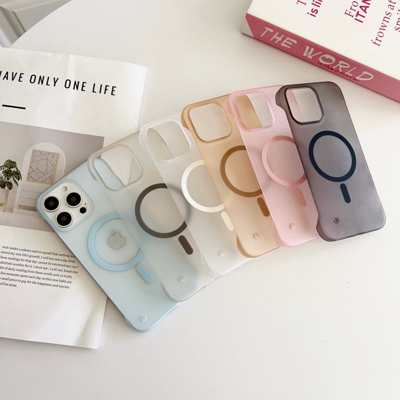 Frosted Matte Magnetic Phone Case Compatible with iPhone 11-17 Series - Image 1