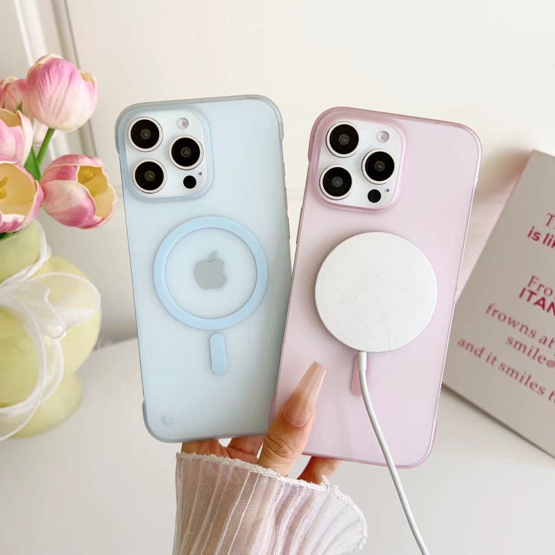 Frosted Matte Magnetic Phone Case Compatible with iPhone 11-17 Series - Image 3