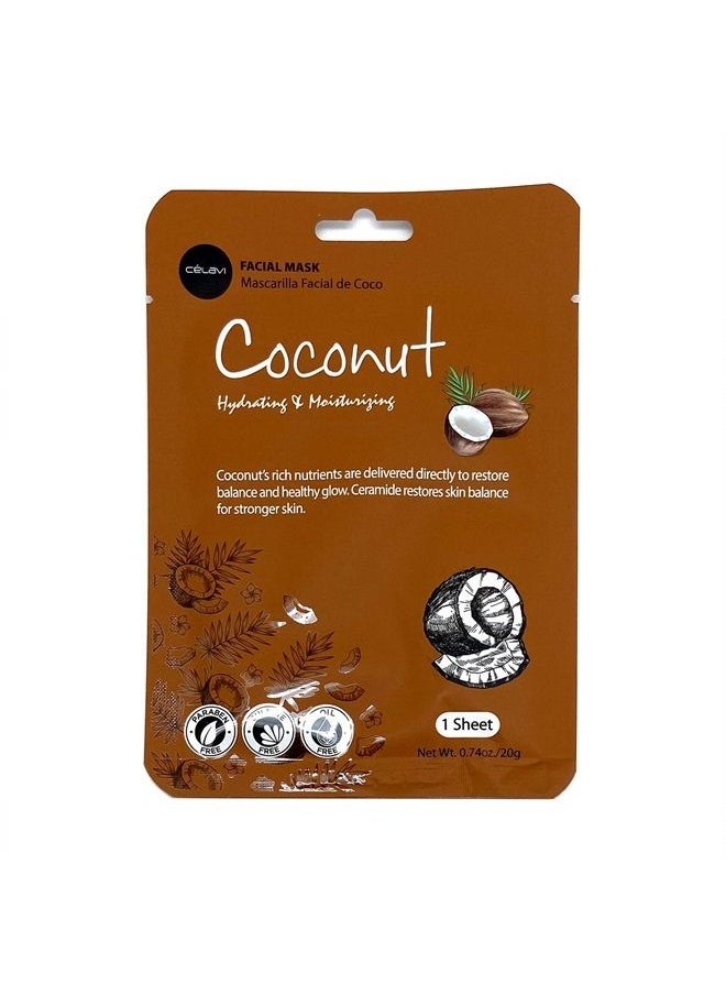 Celavi Essence Facial Face Mask Paper Sheet Korea Skin Care Moisturizing 6 packs for each 6 flavors (New C) K-Beauty Skincare 36 masks in a pack Made in Korea