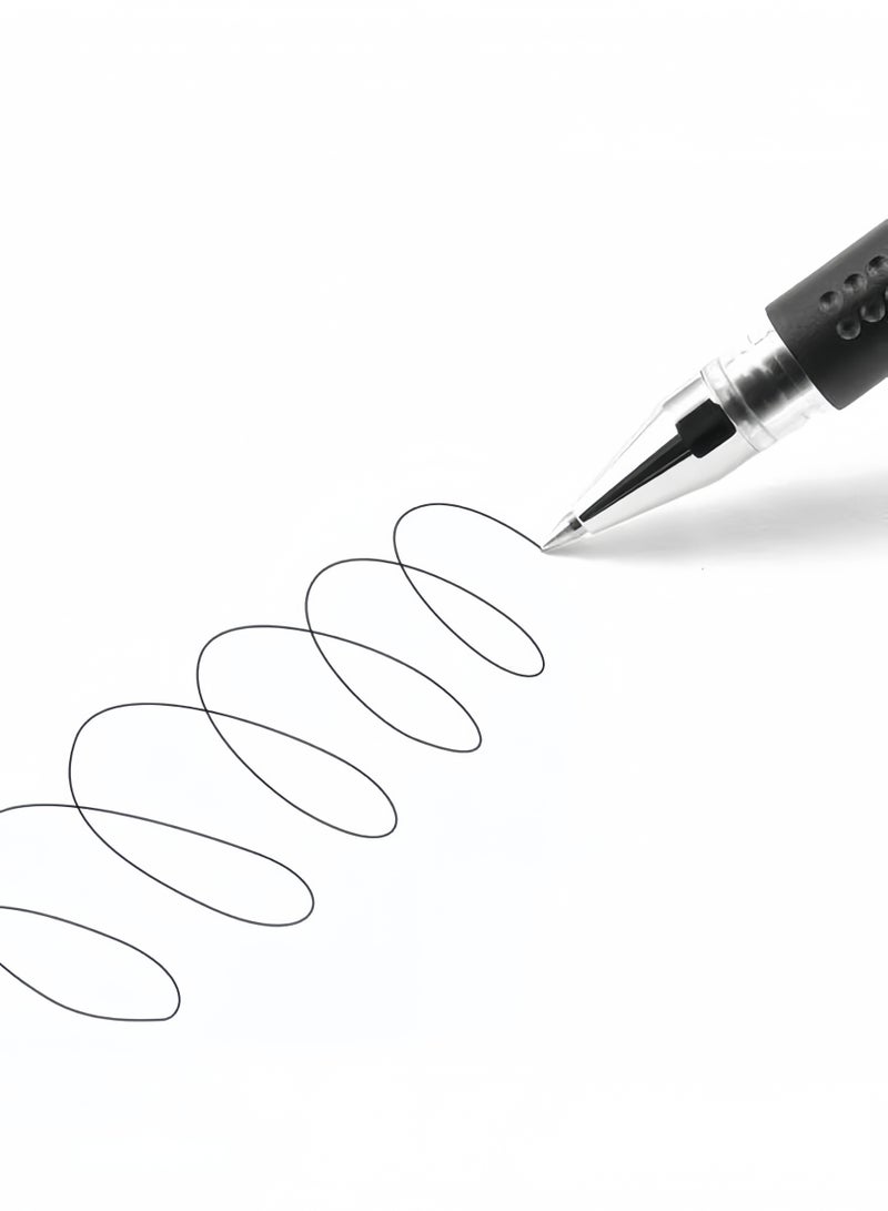 CHU DAI 20pcs Black Gel Pens for Note Taking,  Pastel Gel Pens Ink Quick Dry & No Smear, Pen Fine Point 0.5mm for Journaling, Gel Ink Pen Smooth Writing Stationery - Image 2