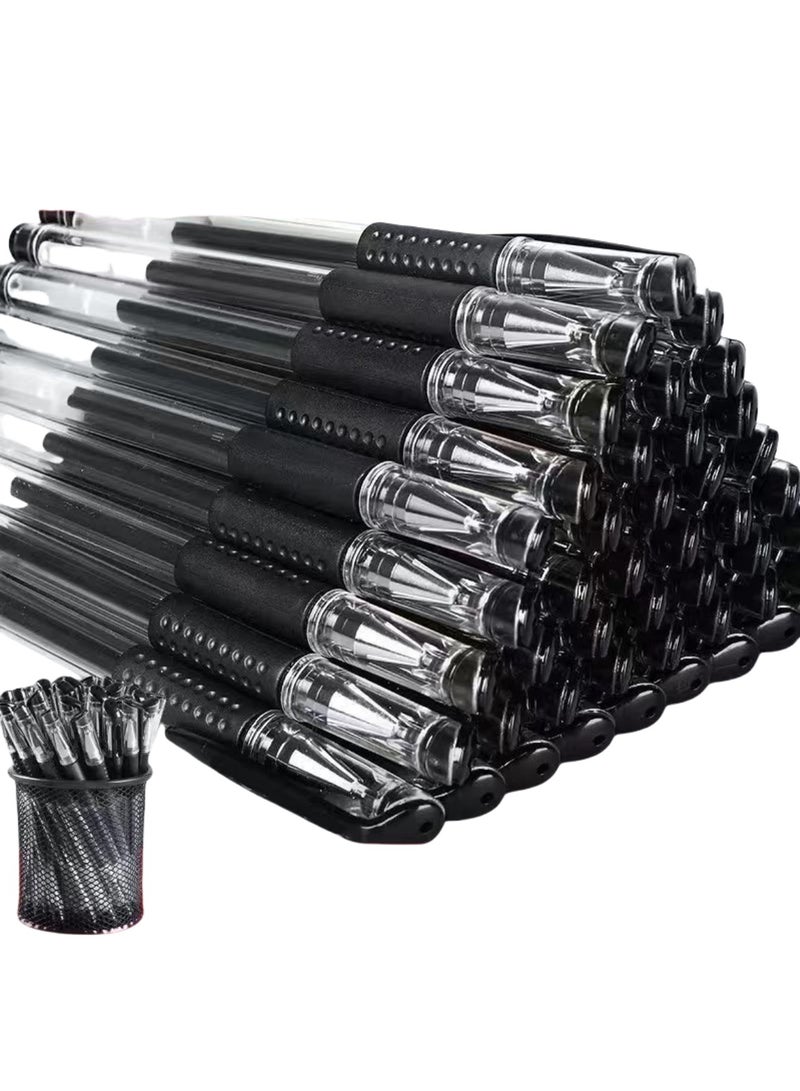 CHU DAI 20pcs Black Gel Pens for Note Taking,  Pastel Gel Pens Ink Quick Dry & No Smear, Pen Fine Point 0.5mm for Journaling, Gel Ink Pen Smooth Writing Stationery - Image 1