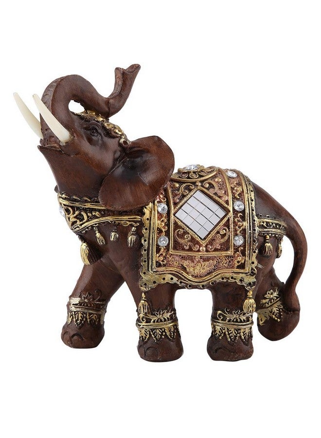 Hztyyier Good Luck Elephant Statue Feng Shui Elephant Decor Resin Elephant Figurines For Wealth Lucky Figurine Home Decor Gift(S) - Image 1