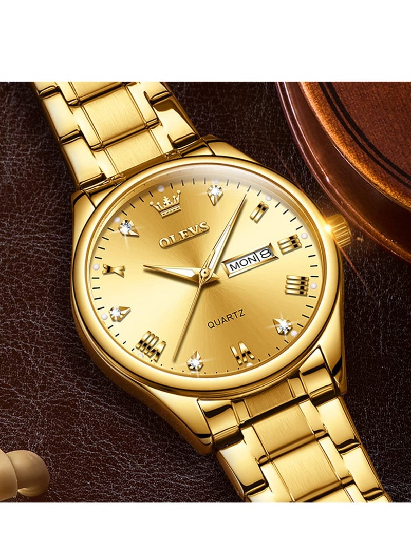 أوليفز ساعات رجالية كوارتز انالوج بعقارب من الستانلس ستيل مقاومة للماء 5563 - Image 4