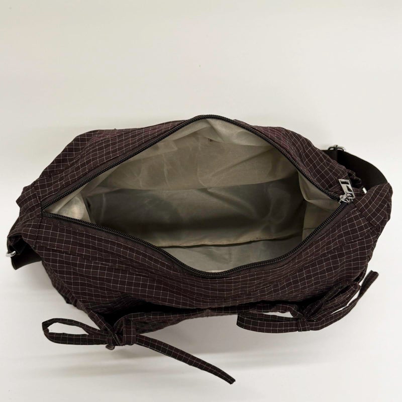 CATSEA Plaid Shoulder Bags For Women Bow Crossbody Bag Soft Messenger Purse Zipper Handbag Adjustable Shoulder Straps - Image 5