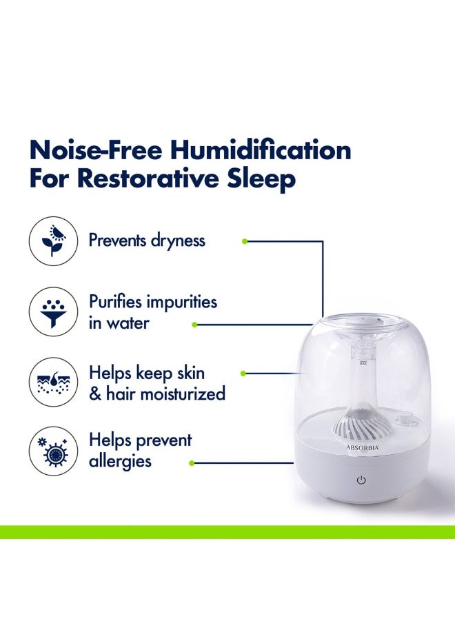 Absorbia 4L Ultrasonic Humidifier for Room Moisture | Double Spray Nozzle with 3 Mist Levels - pzsku/Z96B0AB0102CD61963C6DZ/45/_/1735648228/7a4a3666-db99-46ac-9f72-944f3396db79