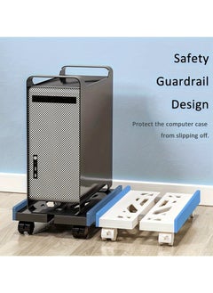 AROAQ Universal Office Computer Host Bracket and Printer Tray Removable and Retractable CPU Tray Versatile Holder for Computers Printers Air Purifiers and Small Appliances Durable and Adjustable PC Host Bracket  - Image 2