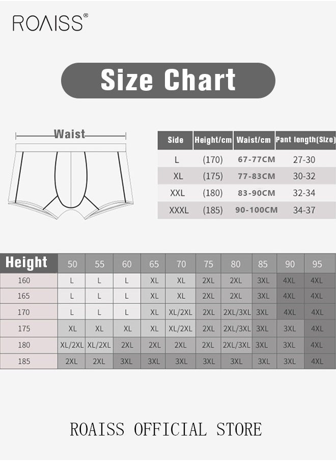 مجموعة من 4 شورت بوكسر قطني للرجال 95٪ ملابس داخلية ناعمة للتنفس صيفية عالية الإمتداد ملابس داخلية غير ملحومة - pzsku/Z96B0AF323468D511F753Z/45/_/1705974339/49665263-2b44-4be0-b5d1-a28dff8b26c1