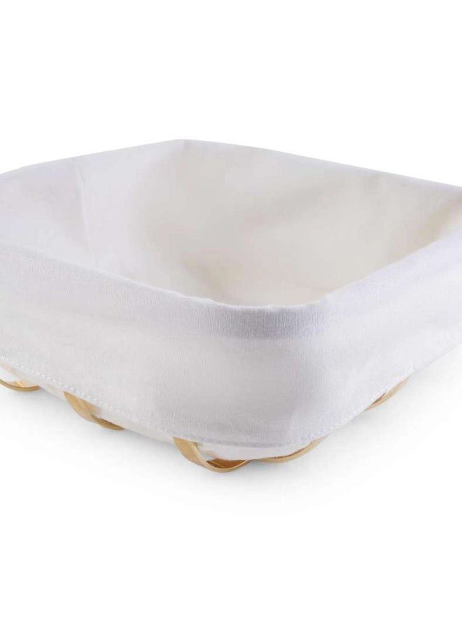 Pan Home سلة خبز معدنية إيدون 22x22x8.5 سم - بيضاء - Image 4