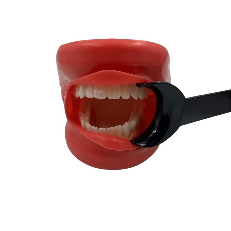 Black T Shape Mouth Opener 2 Heads 4pcs Orthodontic Dentistry Tool Small Large - Image 2