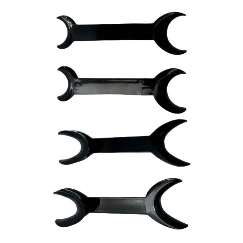 Black T Shape Mouth Opener 2 Heads 4pcs Orthodontic Dentistry Tool Small Large - Image 3