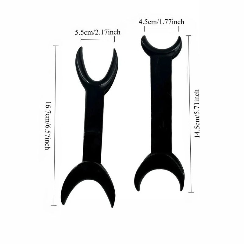 Black T Shape Mouth Opener 2 Heads 4pcs Orthodontic Dentistry Tool Small Large - Image 5