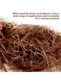MARKQ Crinkle Cut Shredded Paper Filler for Gift Wrapping Hamper/Basket Filling Packing Supplies (Chocolate brown)  - Image 4