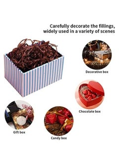 MARKQ Crinkle Cut Shredded Paper Filler for Gift Wrapping Hamper/Basket Filling Packing Supplies (Chocolate brown)  - Image 5