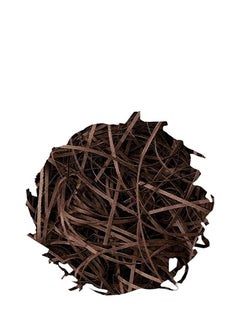 MARKQ Crinkle Cut Shredded Paper Filler for Gift Wrapping Hamper/Basket Filling Packing Supplies (Chocolate brown)  - Image 1