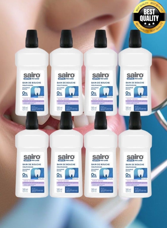 سايرو 8 قطع غسول فم من سايرو توتل وايت 500 مل - Image 1