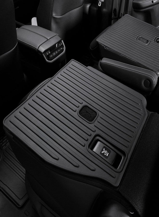 HOUCLEMIC Kick Mats for Grand Highlander Accessories, 2nd Row All-Weather TPE Seat Back Covers Backrest Mats for 2026 2025 2024 Grand Highlander Accessories (7 Seater Captain Chairs Only) - Image 3