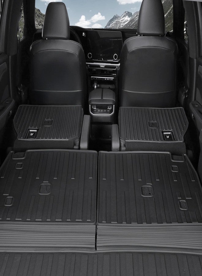 HOUCLEMIC Kick Mats for Grand Highlander Accessories, 2nd Row All-Weather TPE Seat Back Covers Backrest Mats for 2026 2025 2024 Grand Highlander Accessories (7 Seater Captain Chairs Only) - Image 2