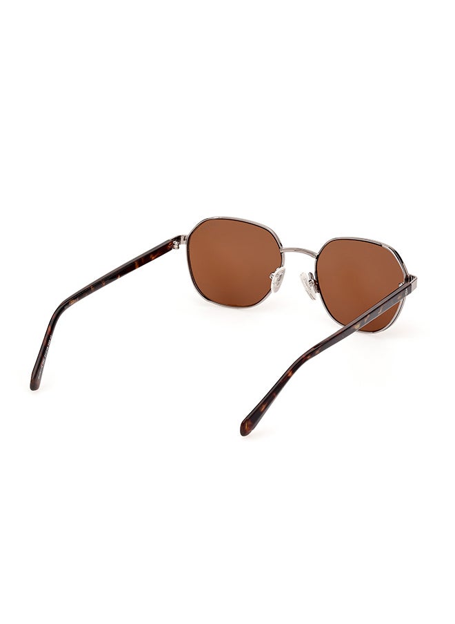 GUESS Men's UV Protection Round Sunglasses - GU0011608E51 - Lens Size: 51 Mm  - Image 5