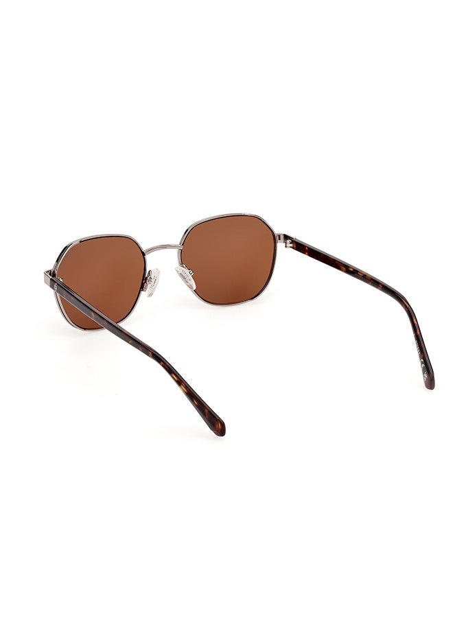 GUESS Men's UV Protection Round Sunglasses - GU0011608E51 - Lens Size: 51 Mm  - Image 3