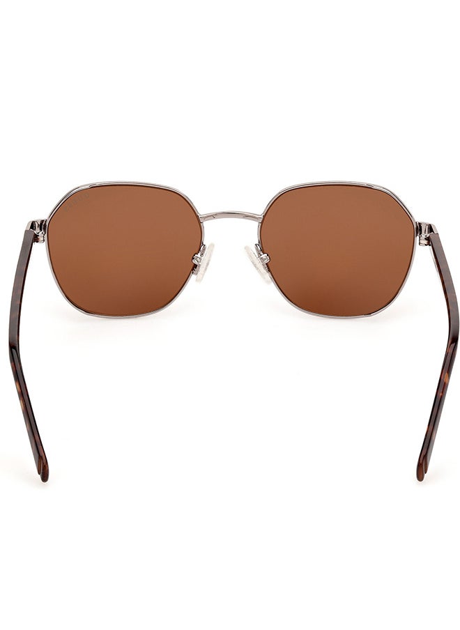 GUESS Men's UV Protection Round Sunglasses - GU0011608E51 - Lens Size: 51 Mm  - Image 4