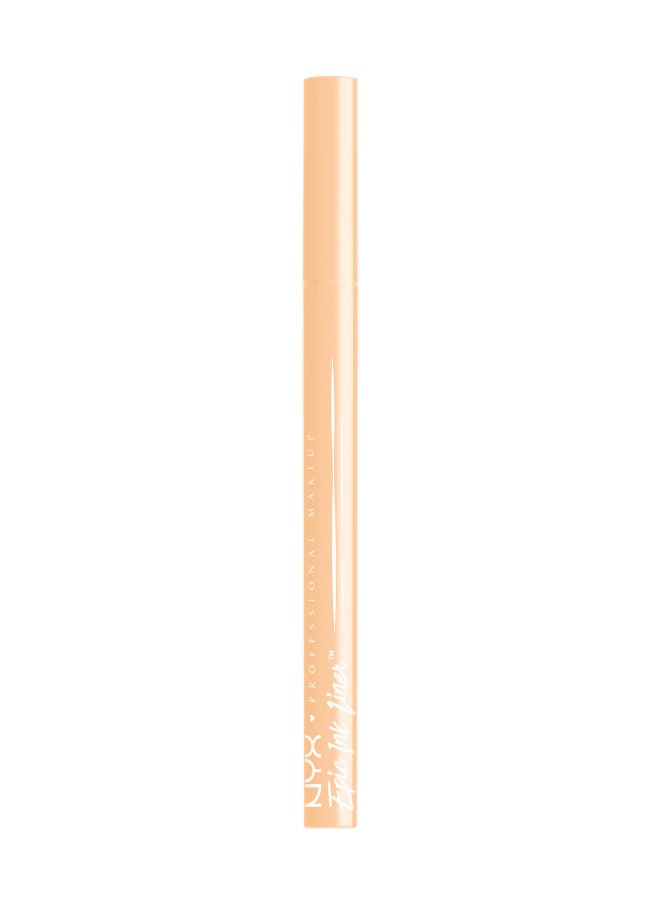 NYX PROFESSIONAL MAKEUP قلم تحديد العيون السائل المقاوم للماء من Epic Ink Liner - لون Marshmallow، تركيبة نباتية، صبغة مكثفة  - Image 2