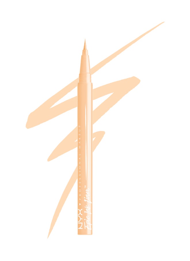 NYX PROFESSIONAL MAKEUP قلم تحديد العيون السائل المقاوم للماء من Epic Ink Liner - لون Marshmallow، تركيبة نباتية، صبغة مكثفة  - Image 5