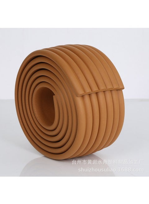 W-shaped thickened and widened child protection strip 2 meters multi-use anti-collision protection strip to send 1.5cm wide glue Dark Wood