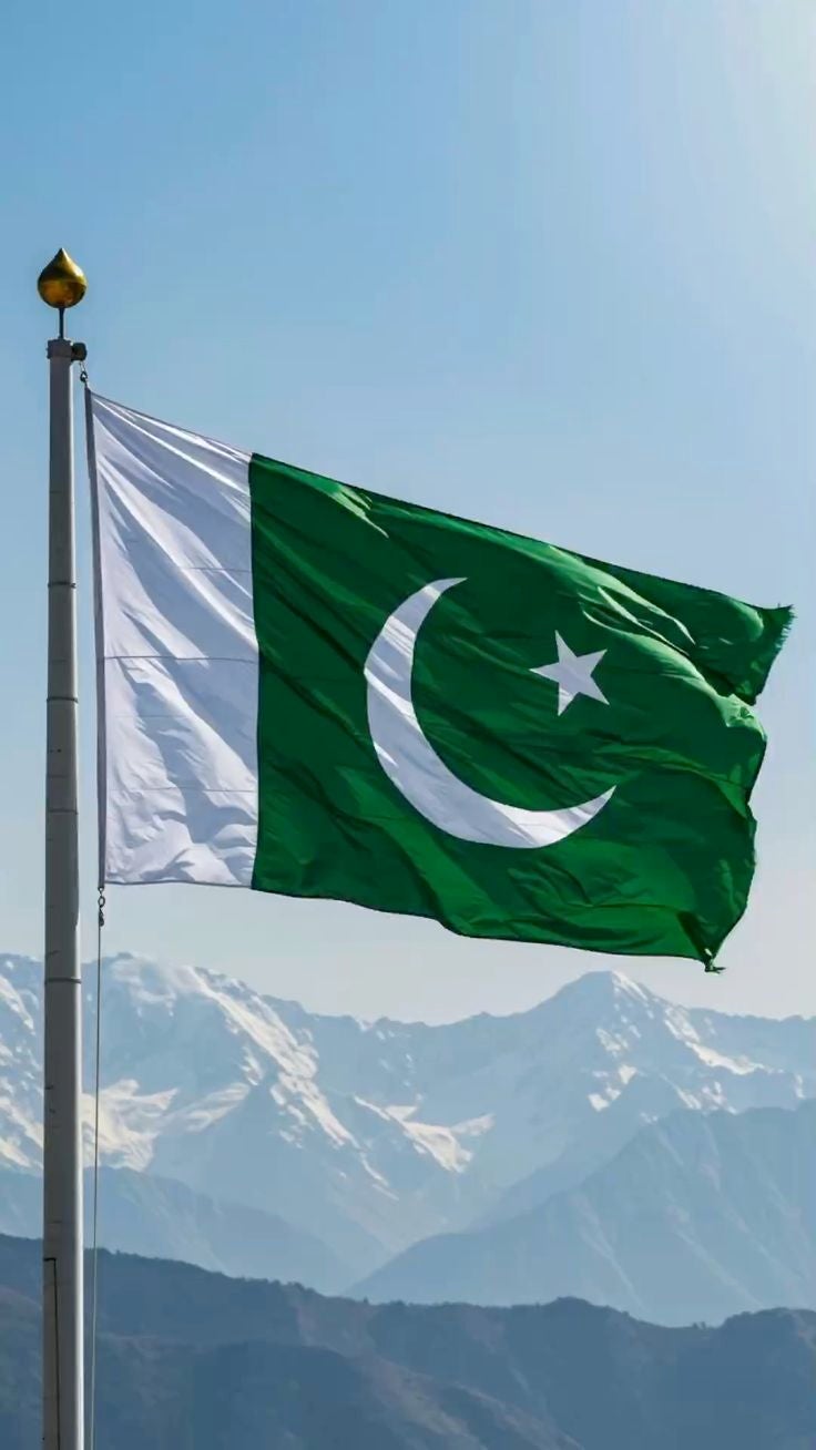 ARS Pakistan   Flag - Heavy-Duty 210D Satin, Pakistan   Flag for Outdoor/Indoor, Fade Resistant, Flag Day, And Home-Polyester, Sport Day, FIFA World Cup-Size-120X180cm - Image 1