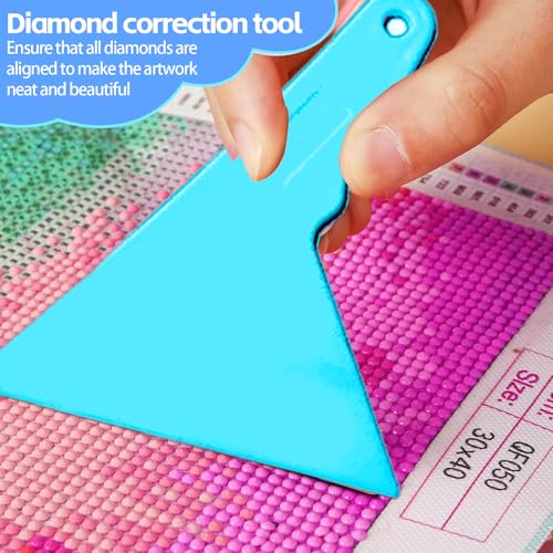 DNSGOOR 186Pcs All Inclusive Diamond Art Accessories Kit Diamond Painting A4 LED Light Pad Set with Diamond Art Sealer Glue Stand Storage Case Pens 5D Painting Tools for DIY Drill Craft - Image 5