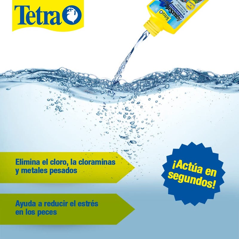 Tetra تيترا أكوا سيف بلس، 8.45 أونصة، منظم مياه الأكواريوم ومزيل الكلور، رقم الموديل: 46798162681 (عبوة من 1) - Image 2