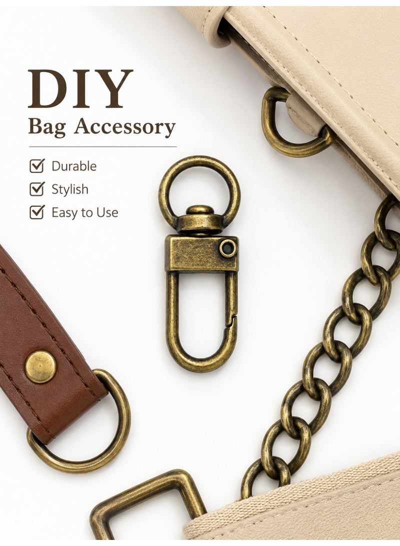 2PCS Copper Swivel Snap Hooks for Bags Keychains and DIY Straps - Image 3