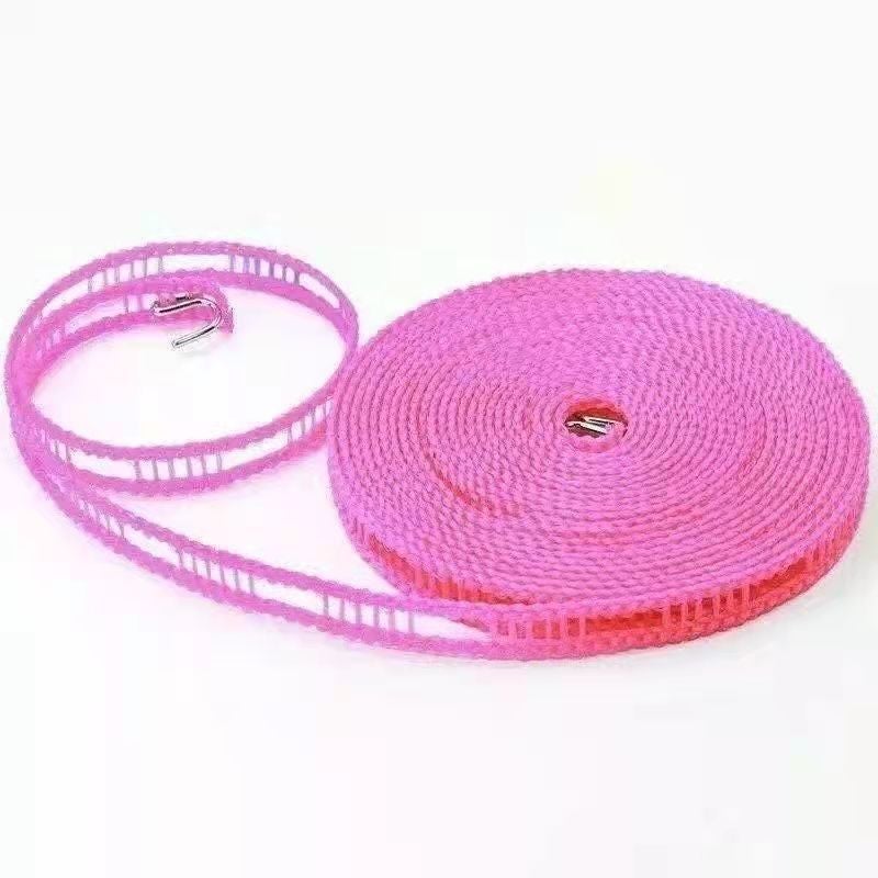 Anti-slip Windproof Clothesline Fence Pink 