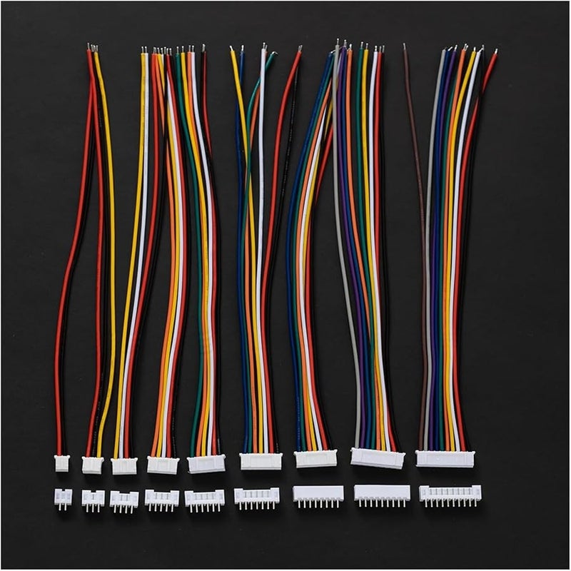 JST 1 25 ZH 1 5 PH 2 0 XH 2 54 Connector Set 5 Sets With Cable 10 20cm ZH 1 5MM Length 200MM 3P - Image 2