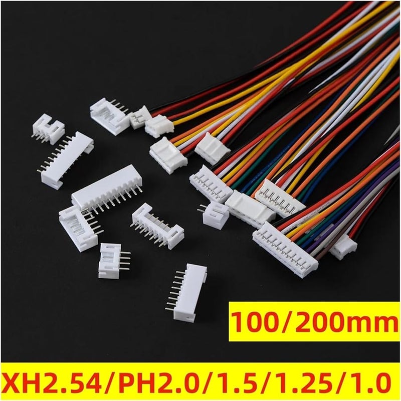 JST 1 25 ZH 1 5 PH 2 0 XH 2 54 Connector Set 5 Sets With Cable 10 20cm ZH 1 5MM Length 200MM 3P - Image 3