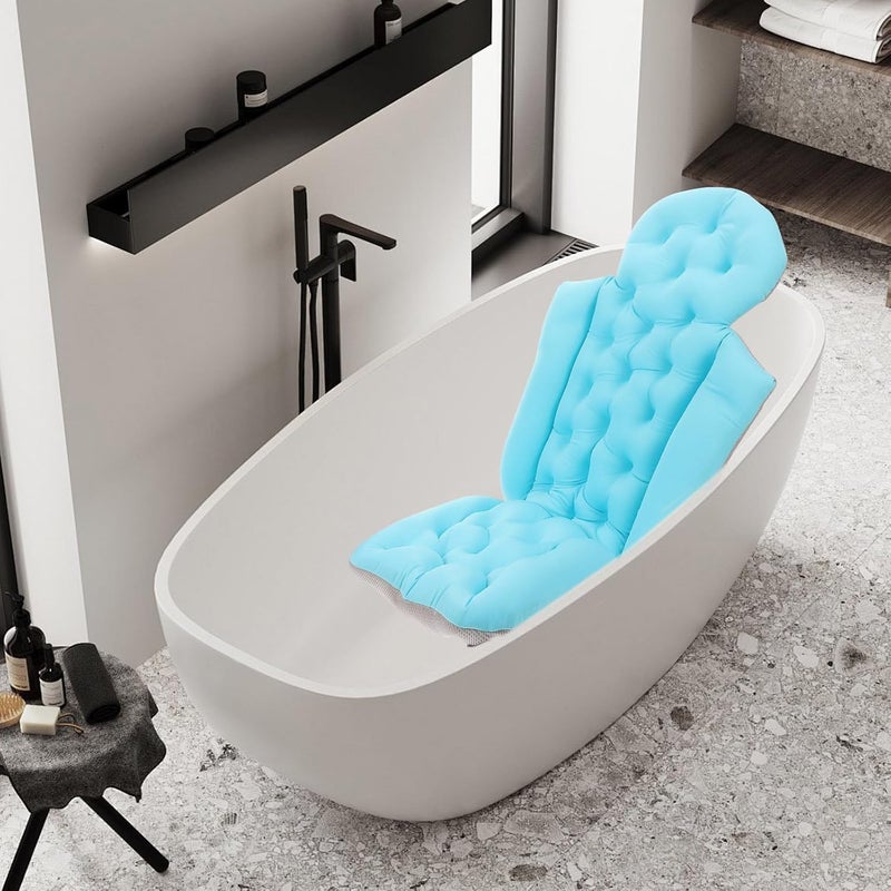 Minimal design Adult Bath Pillow and Bathtub Cushion Mat with Suction Cups, Neck and Back Support Bathing Mat for Bathtub, Blue Integrated Design Spa Accessory for Relaxing Bathing All environment compatible Compact design Varied global sizing picks Spec upgraded improved quality Main road full logistics cover Upgraded classic design Diverse operation compatible Transit damage prevent build Precision polished solid material Multi-use well optimized build Daily use improved quality Multi-purpose fine material Trendy budget practical design Room to room portable All preference matching build Dense area priority deliver Changing environment compatible Affordable trusted craftsmanship Global production standard crafted Systematic nationwide ship Local supply chain stock Different assemble options Standard fit Tiered cost purchase alternatives - Image 4
