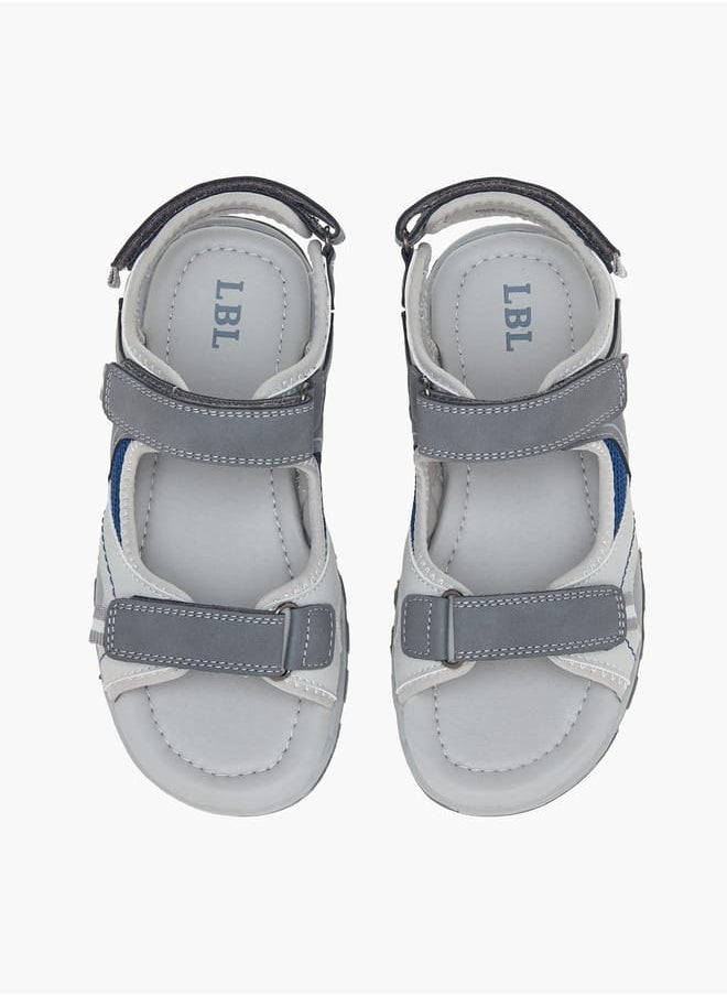 LBL by Shoexpress Boys Colourblock Sandals With Hook And Loop Closure  - Image 1