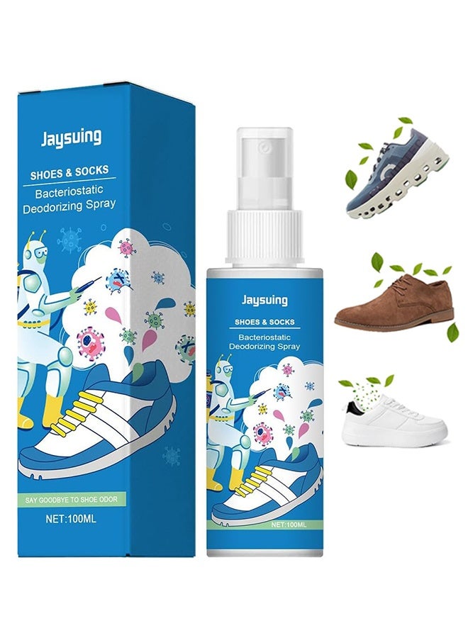 جايسوينغ الأحذية والجوارب البكتيريوستاتيك إزالة الرائحة رذاذ 100 مل, رذاذ إزالة رائحة الأحذية, رذاذ مضاد للبكتيريا الأحذية والجوارب المنعش, موتي الغرض رائحة القدم للأحذية الأحذية الأحذية Sandals - Image 1