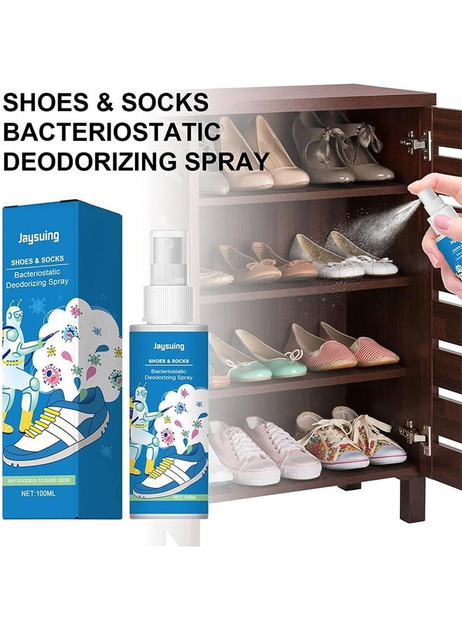 جايسوينغ الأحذية والجوارب البكتيريوستاتيك إزالة الرائحة رذاذ 100 مل, رذاذ إزالة رائحة الأحذية, رذاذ مضاد للبكتيريا الأحذية والجوارب المنعش, موتي الغرض رائحة القدم للأحذية الأحذية الأحذية Sandals - Image 2